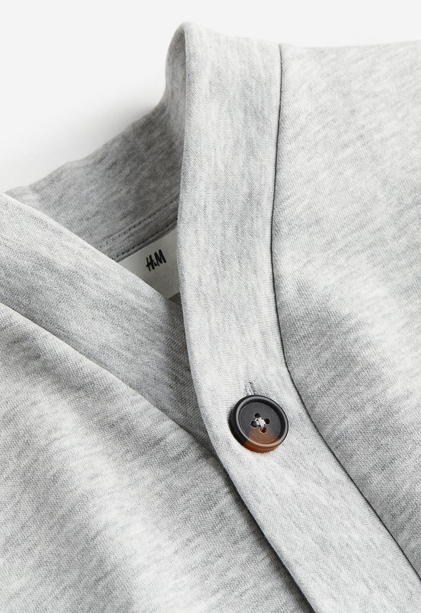 H&M - Sweatshirt cardigan - light grey marl 