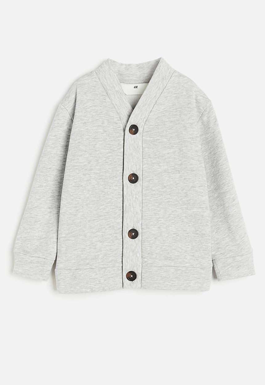 H&M - Sweatshirt cardigan - light grey marl 