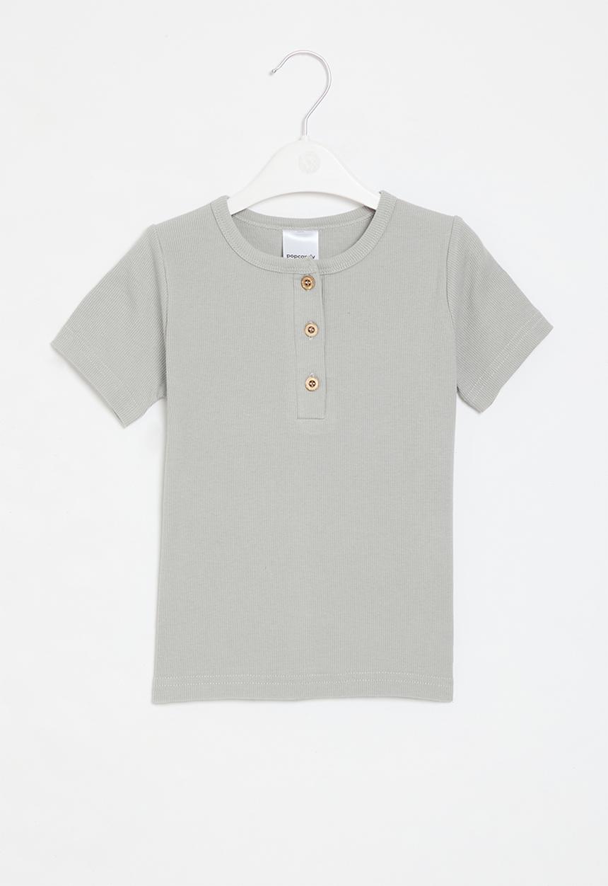 Pop Candy - Henley shirt - grey