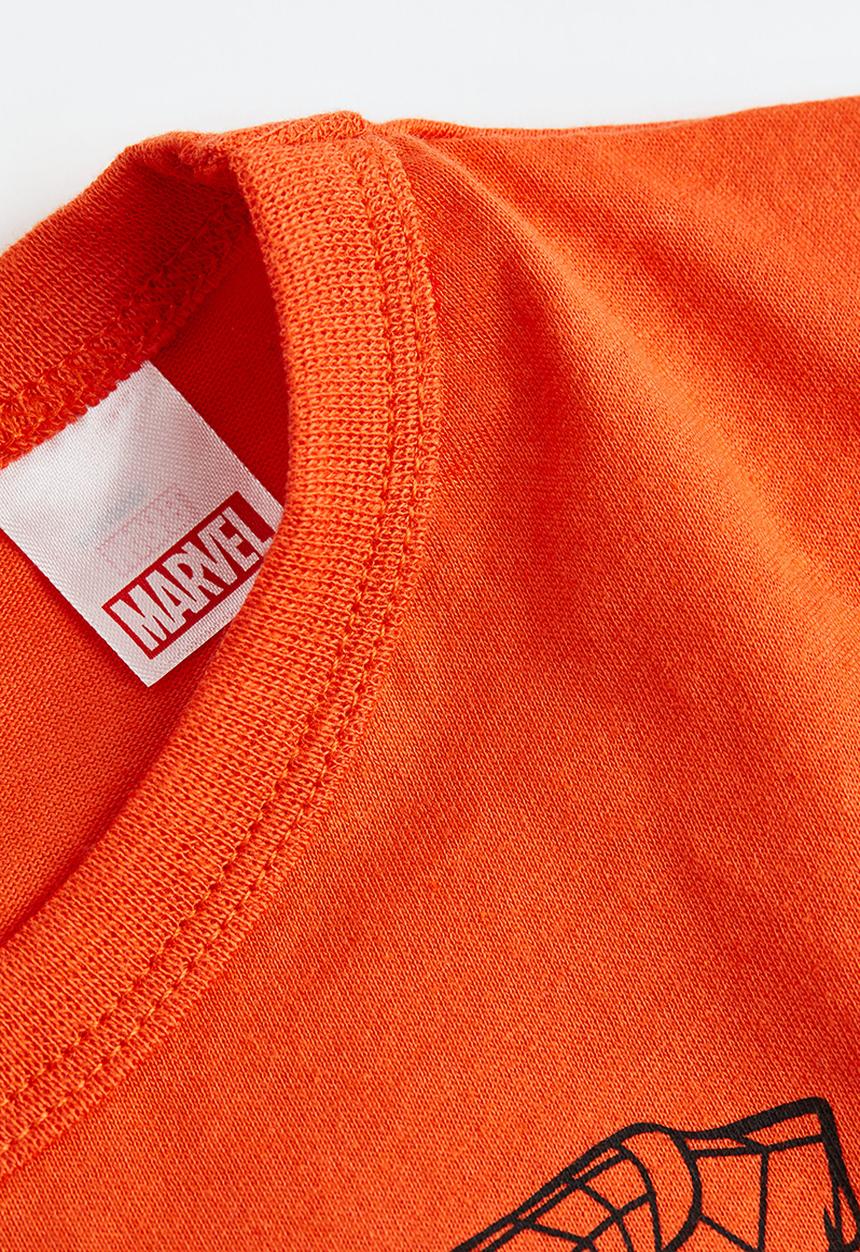 H&M - Printed cotton T-shirt - orange spider-man