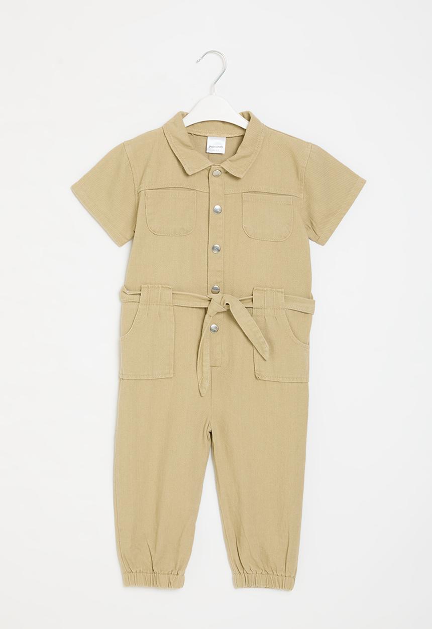 Pop Candy - Girls jumpsuit - beige