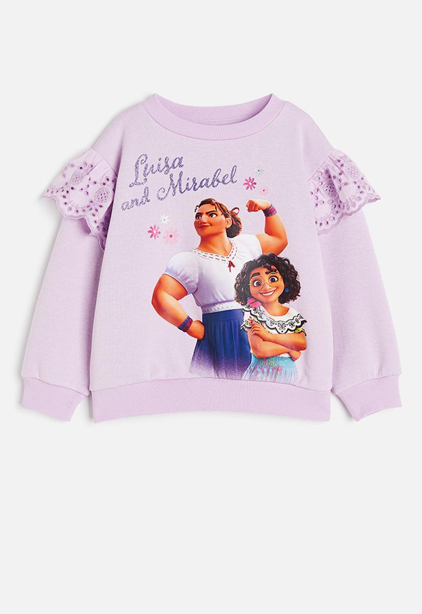 H&M - Printed sweatshirt - light purple encanto 