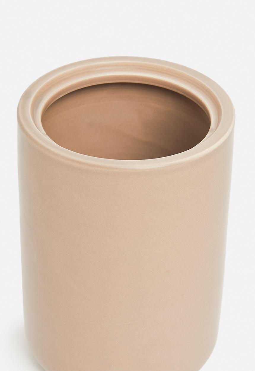 Bathroom Solutions - Simple dolomite toilet brush - brown