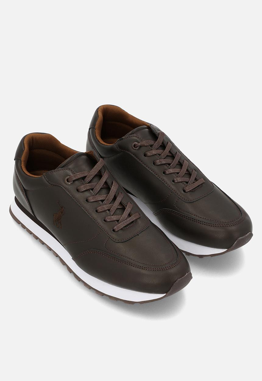 POLO - Side flash tonal runner - brown