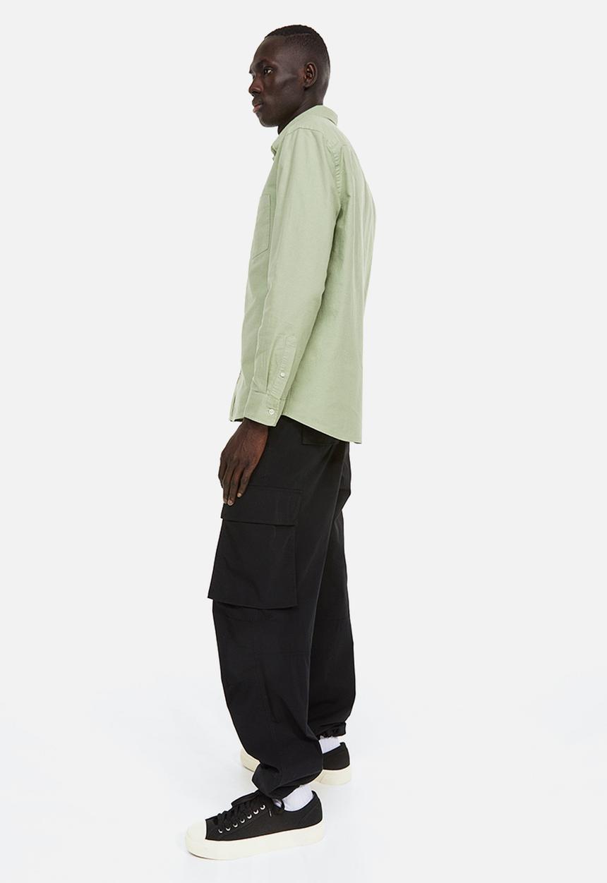 H&M - Regular fit oxford shirt -  pistachio green