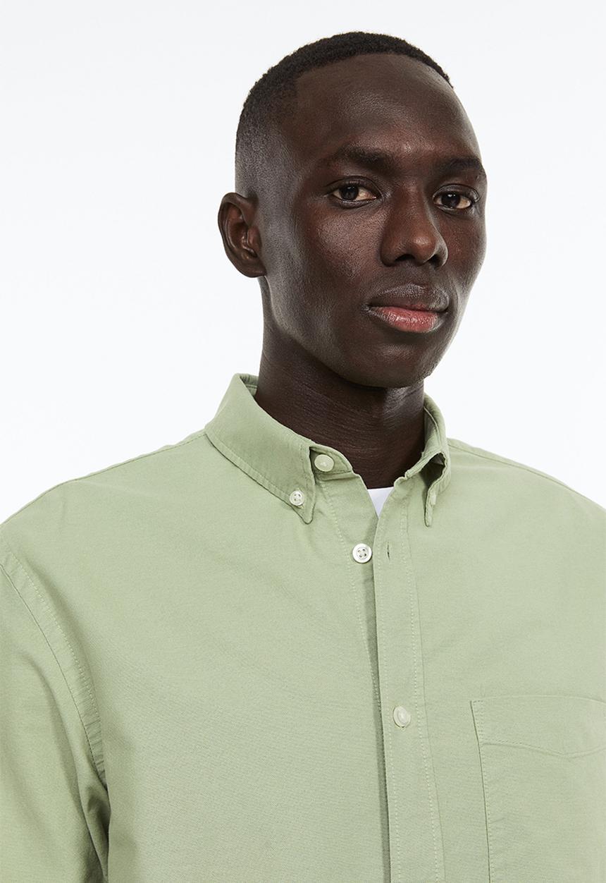H&M - Regular fit oxford shirt -  pistachio green