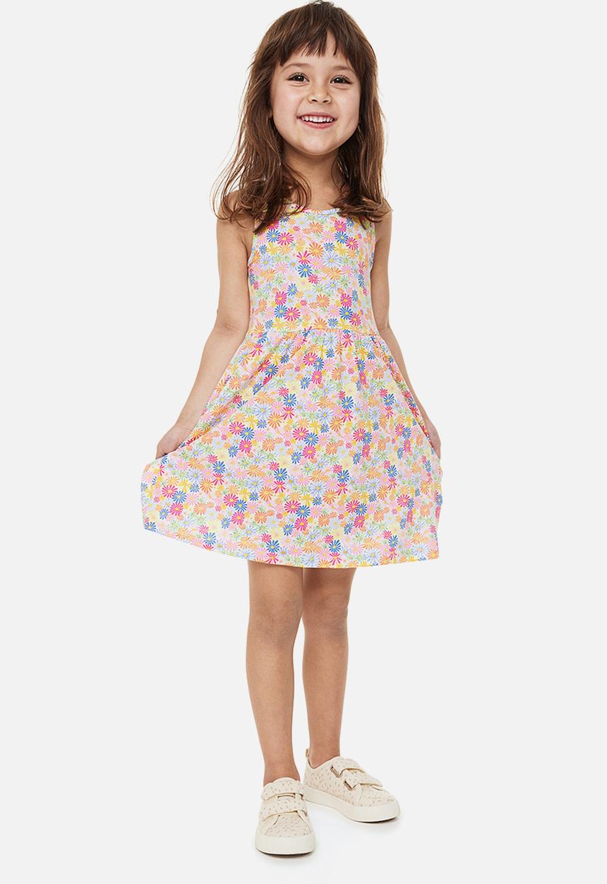 H&M - Patterned cotton dress - white floral