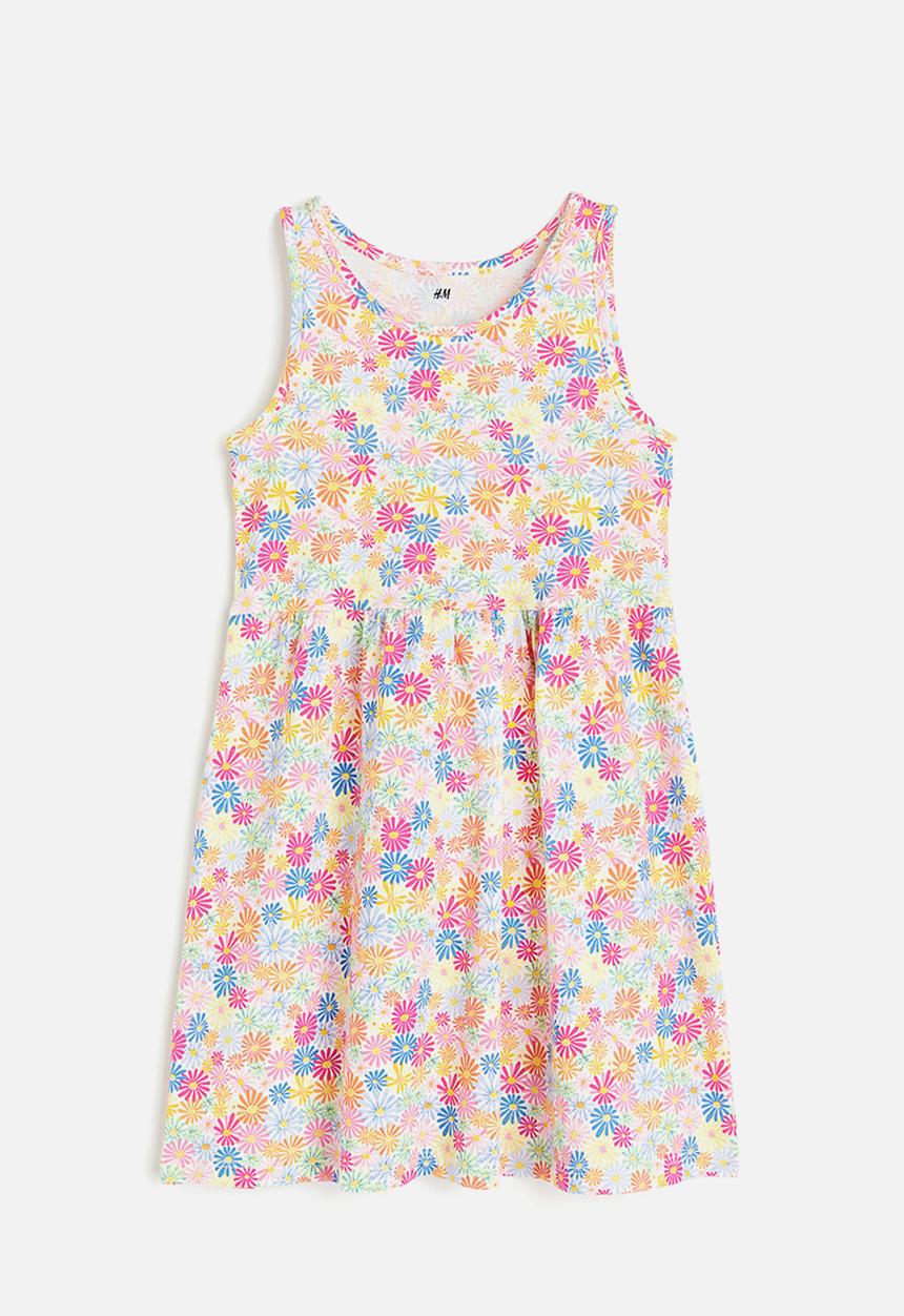 H&M - Patterned cotton dress - white floral
