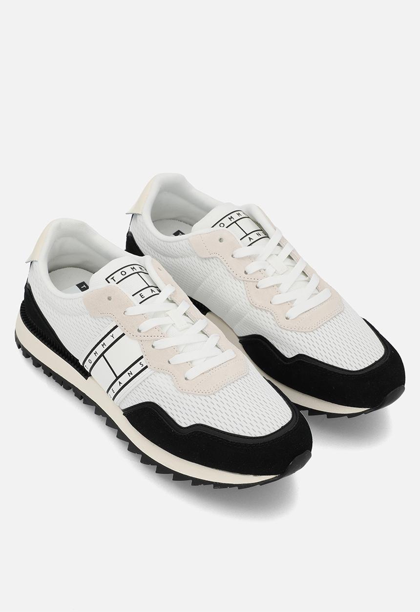 Tommy Hilfiger - Tommy jeans runner mix material - black