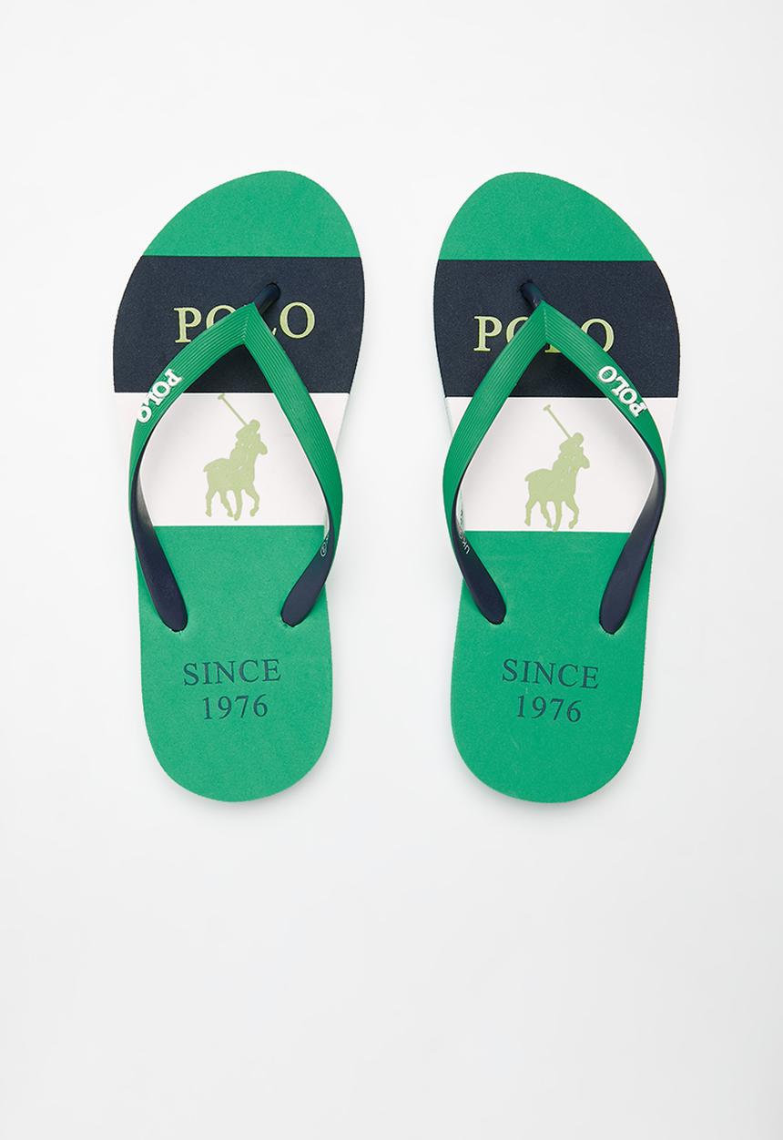 POLO - Boys flip flops - green