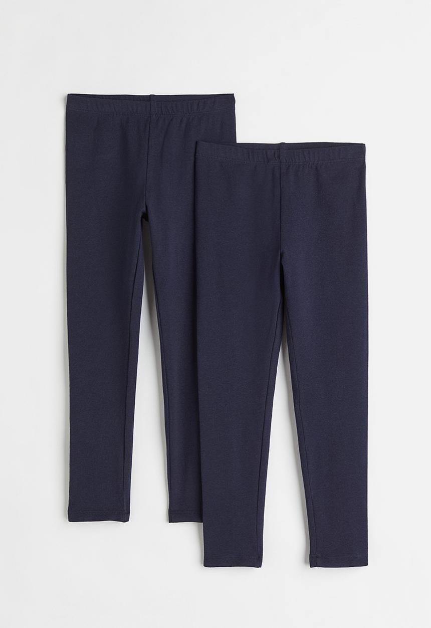 H&M - 2-pack leggings - navy blue 