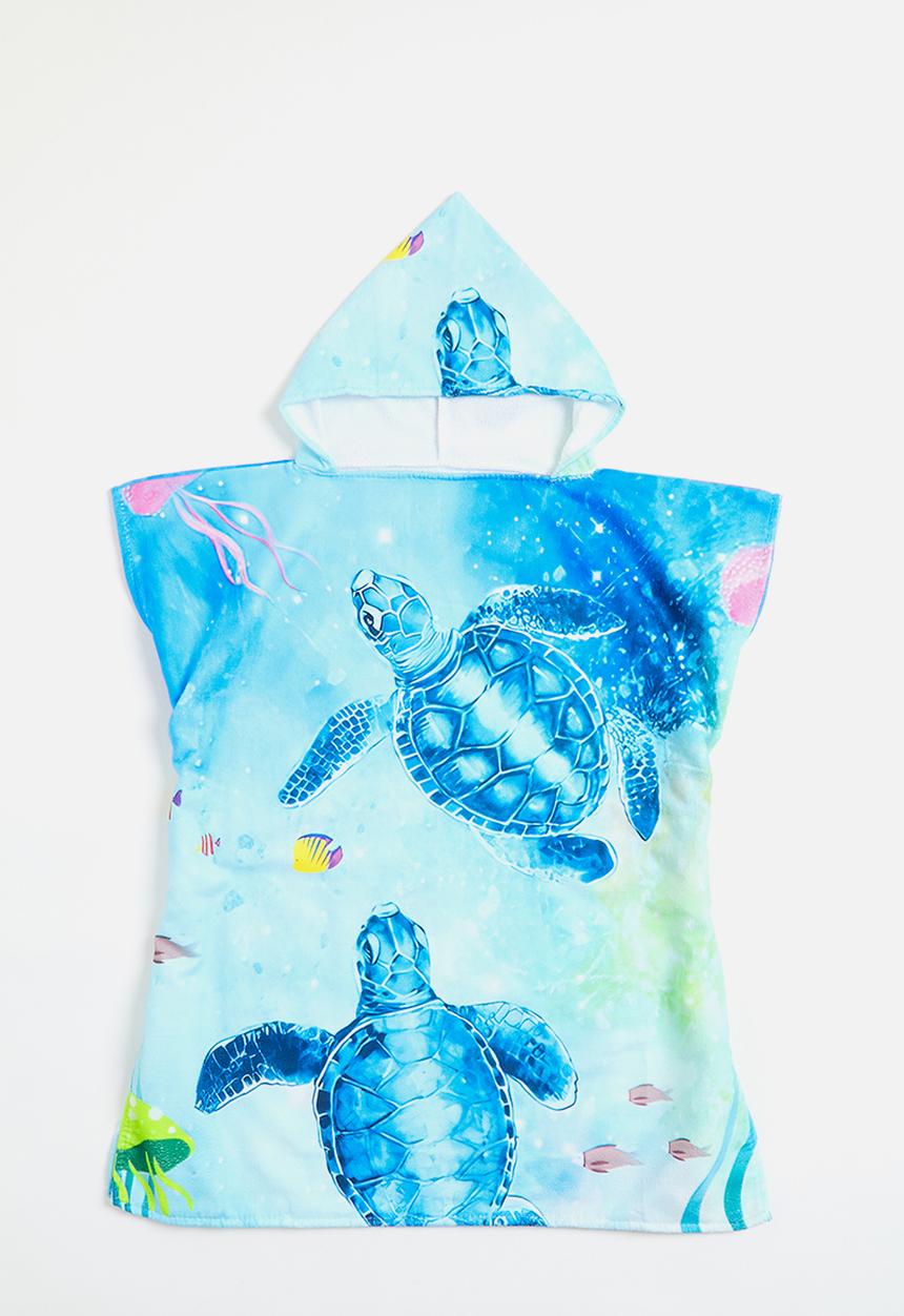 Pop Candy - Hooded towel - green & blue