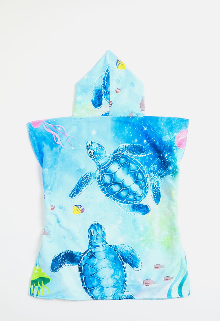 Pop Candy - Hooded towel - green & blue
