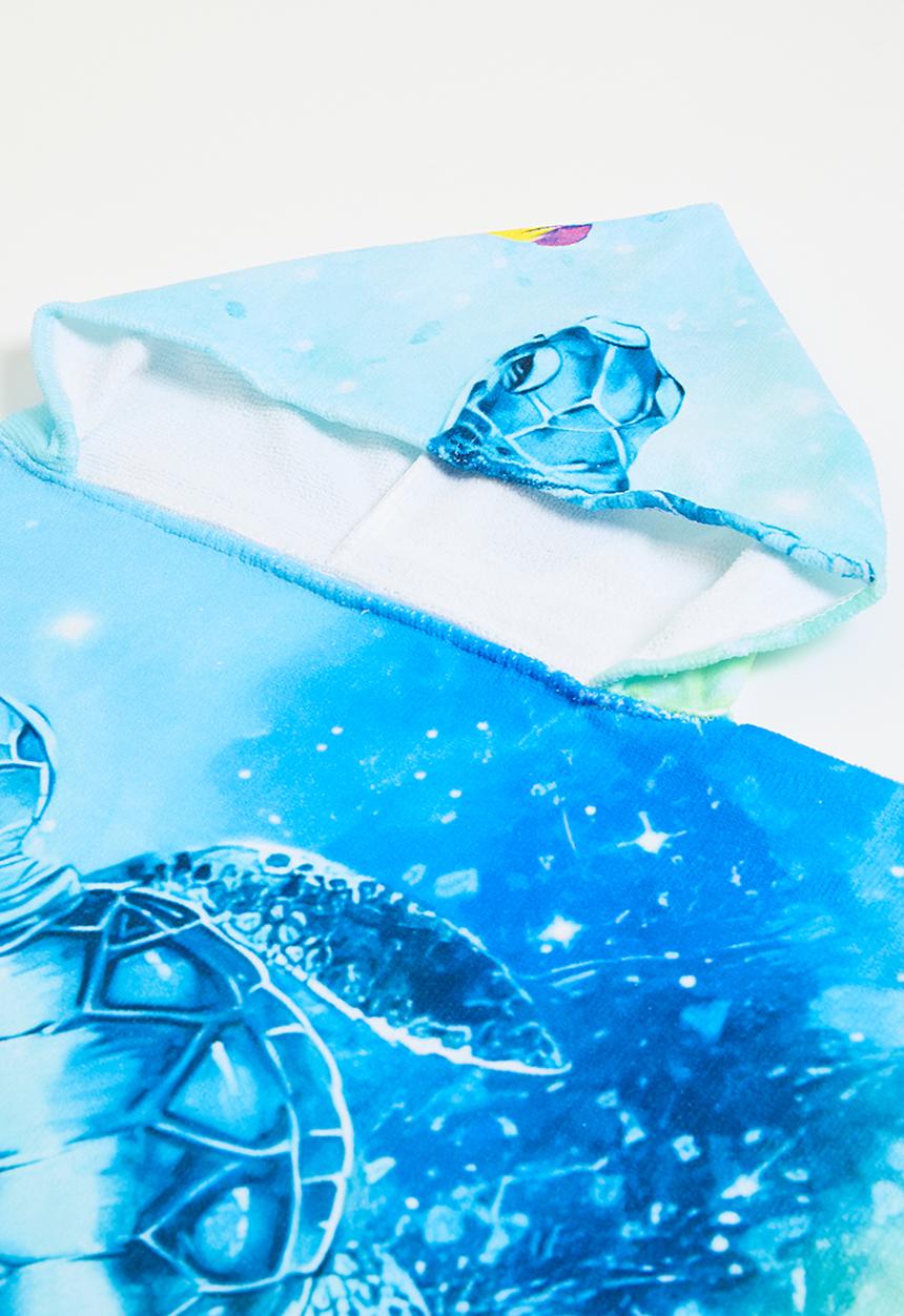 Pop Candy - Hooded towel - green & blue