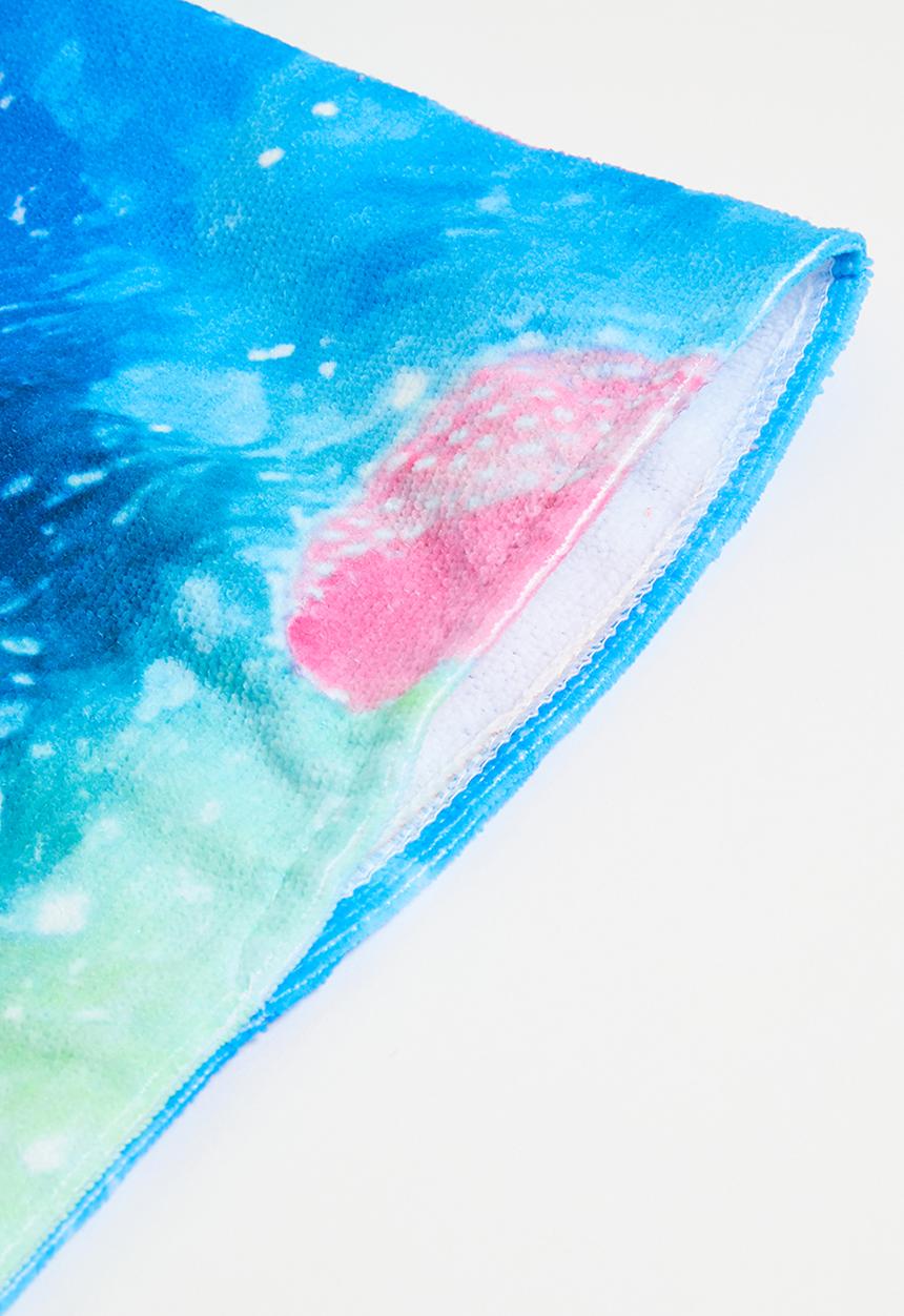 Pop Candy - Hooded towel - green & blue