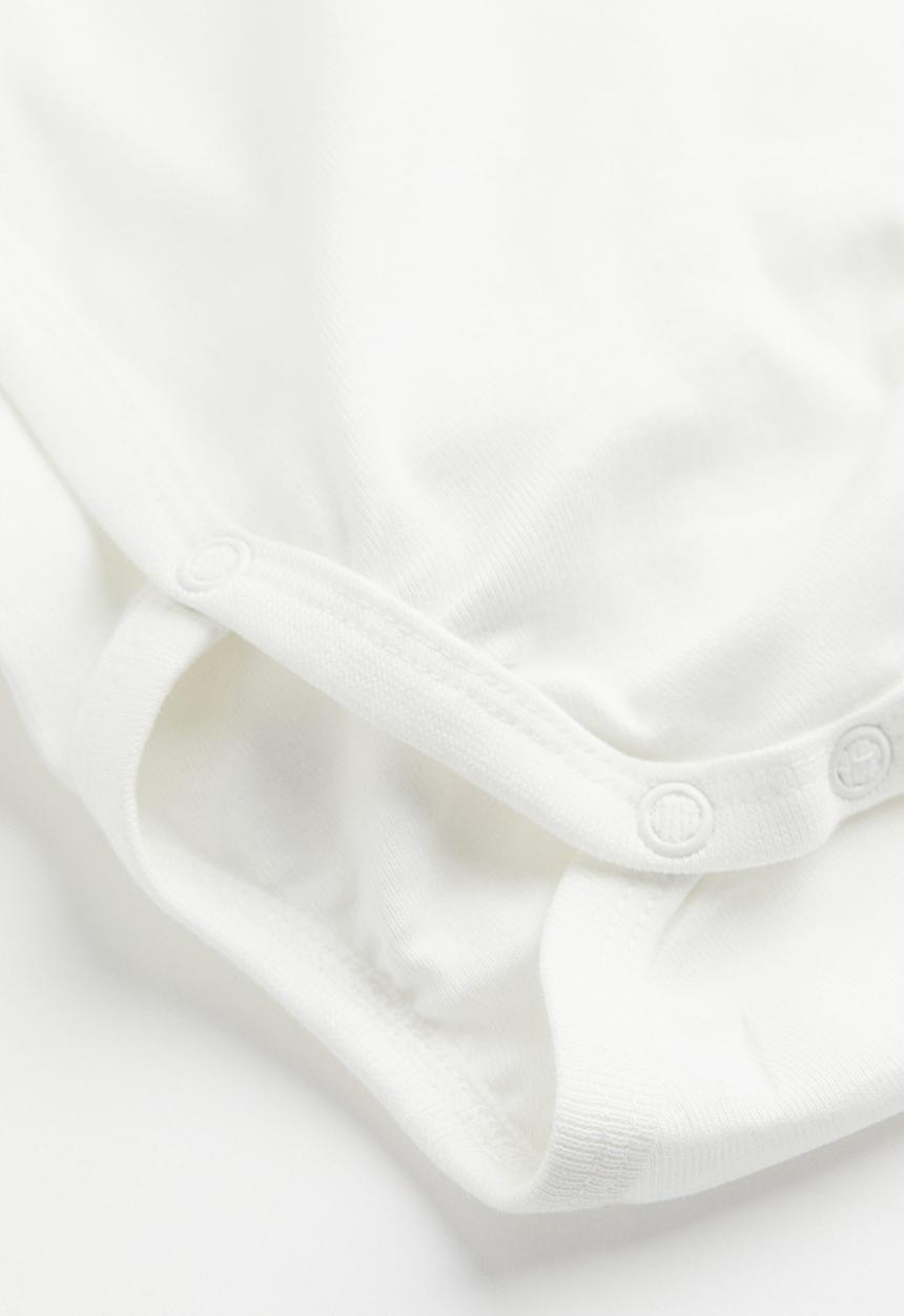 H&M - 2-pack short-sleeved bodysuits - white