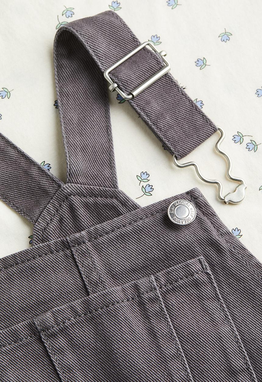 H&M - 2-piece cotton set - denim grey 