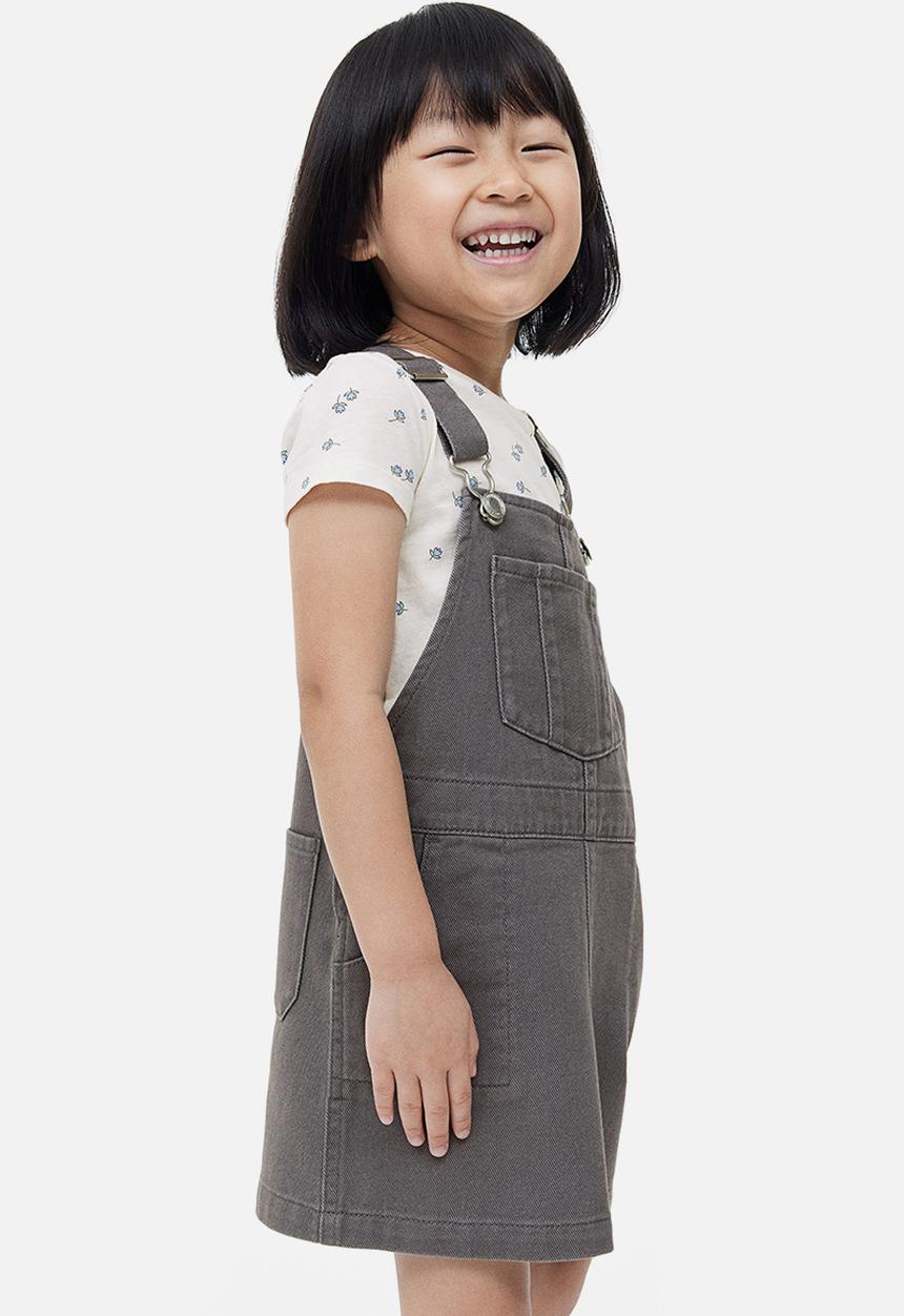 H&M - 2-piece cotton set - denim grey 