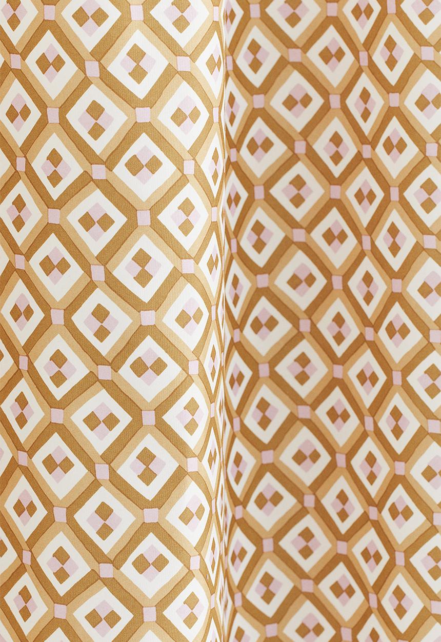 H&M - Patterned shower curtain  - dark yellow patterned