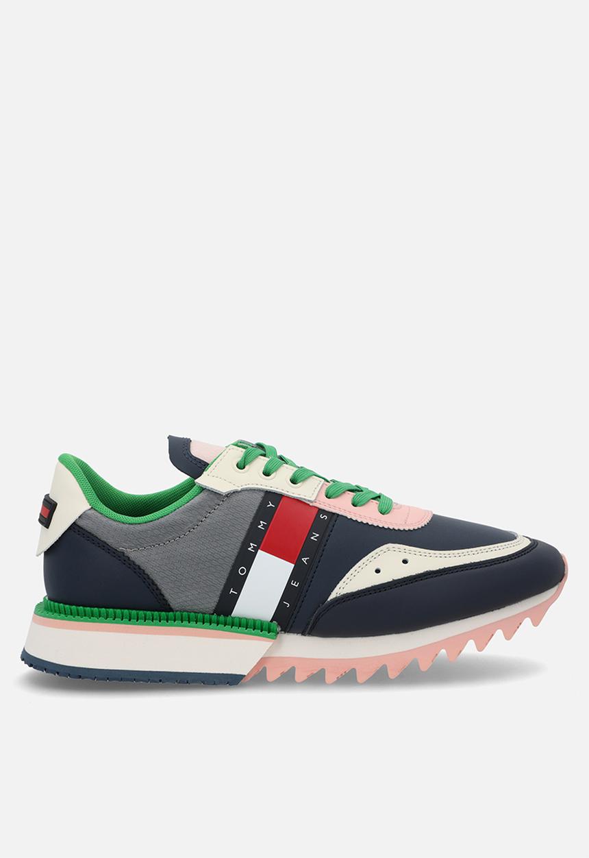 Tommy Hilfiger - Tommy jeans leather cleated runner - cosmetic peach 