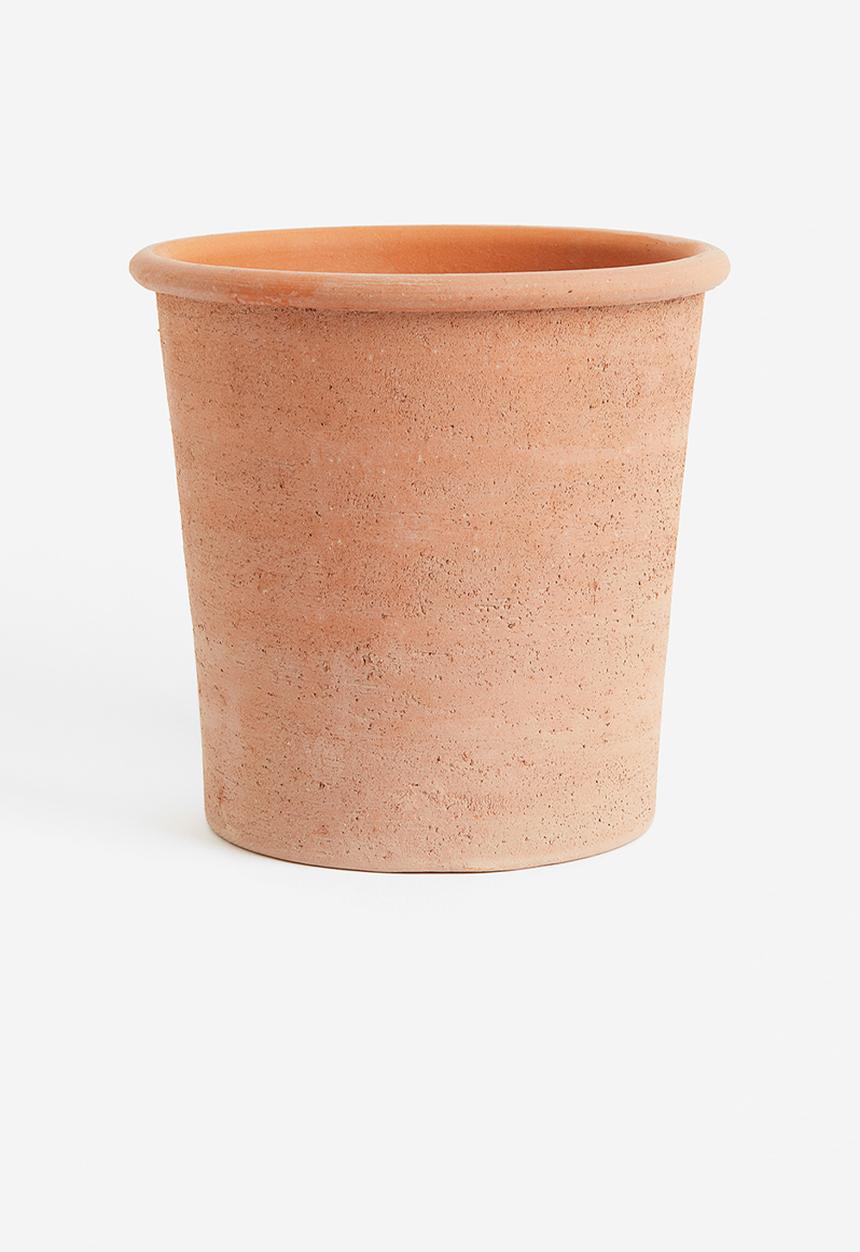 H&M - Large terracotta plant pot - terracotta 