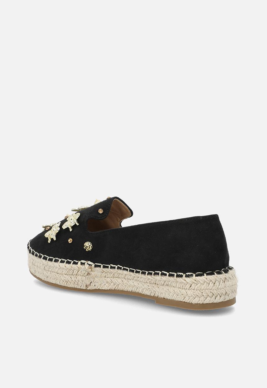 Viabeach - Ivory 3 espadrille - black