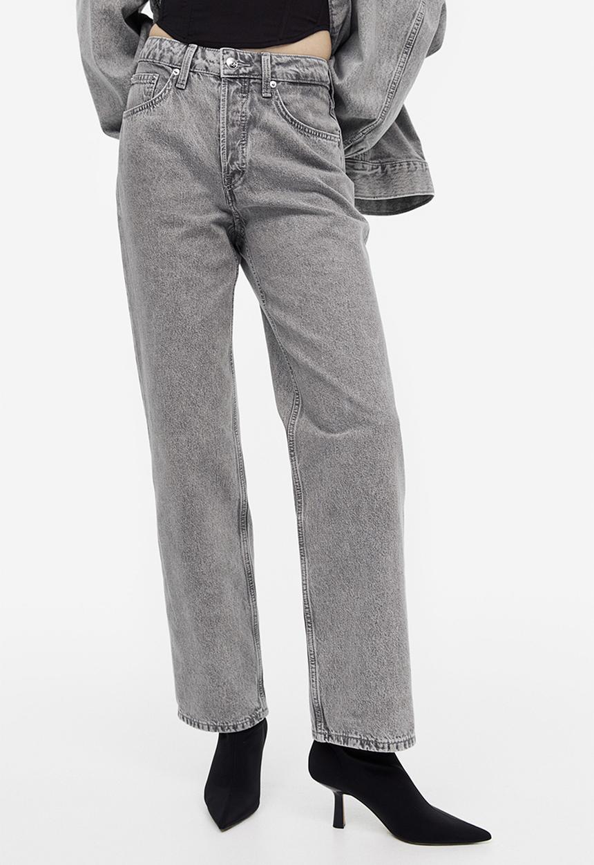 H&M - 90s Straight trousers - grey