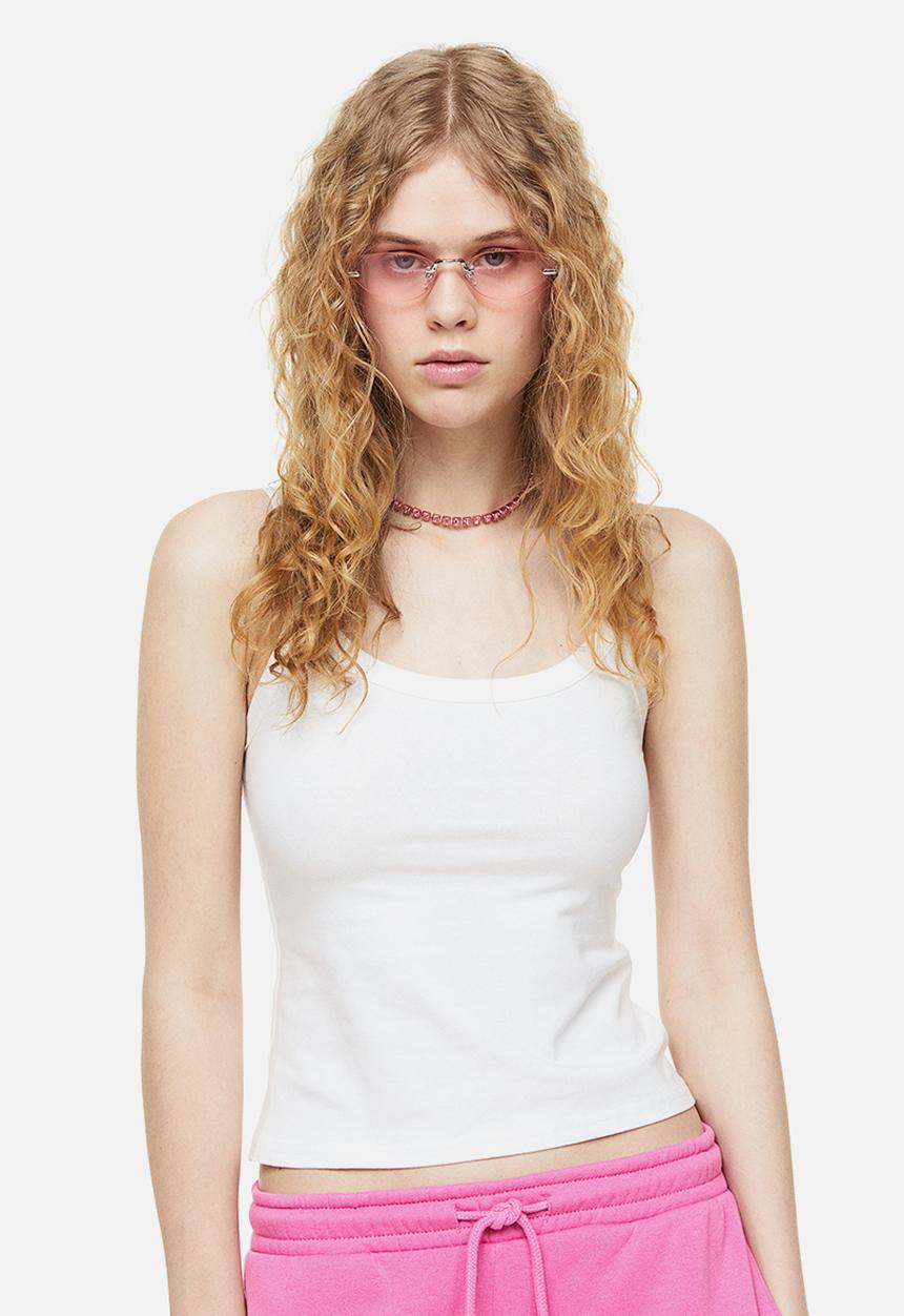 H&M - Cotton vest top - white