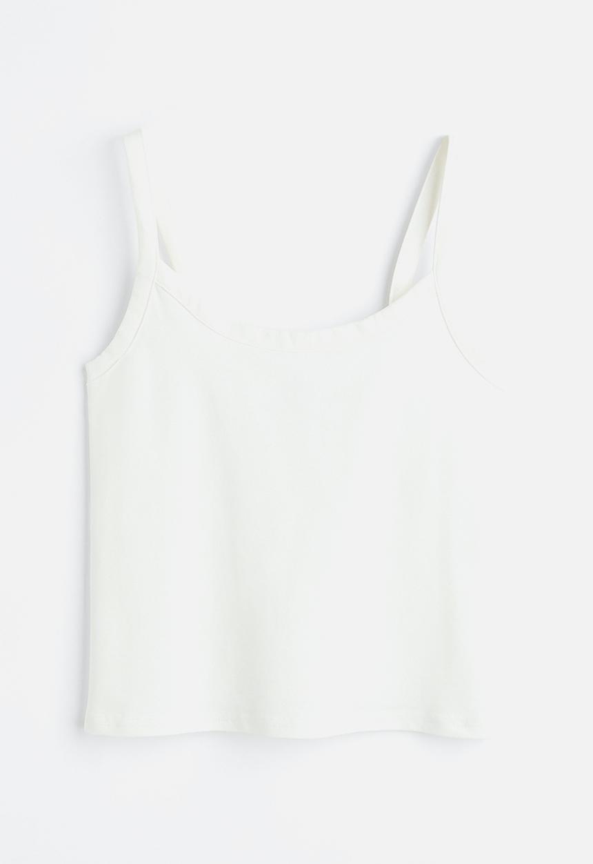 H&M - Cotton vest top - white