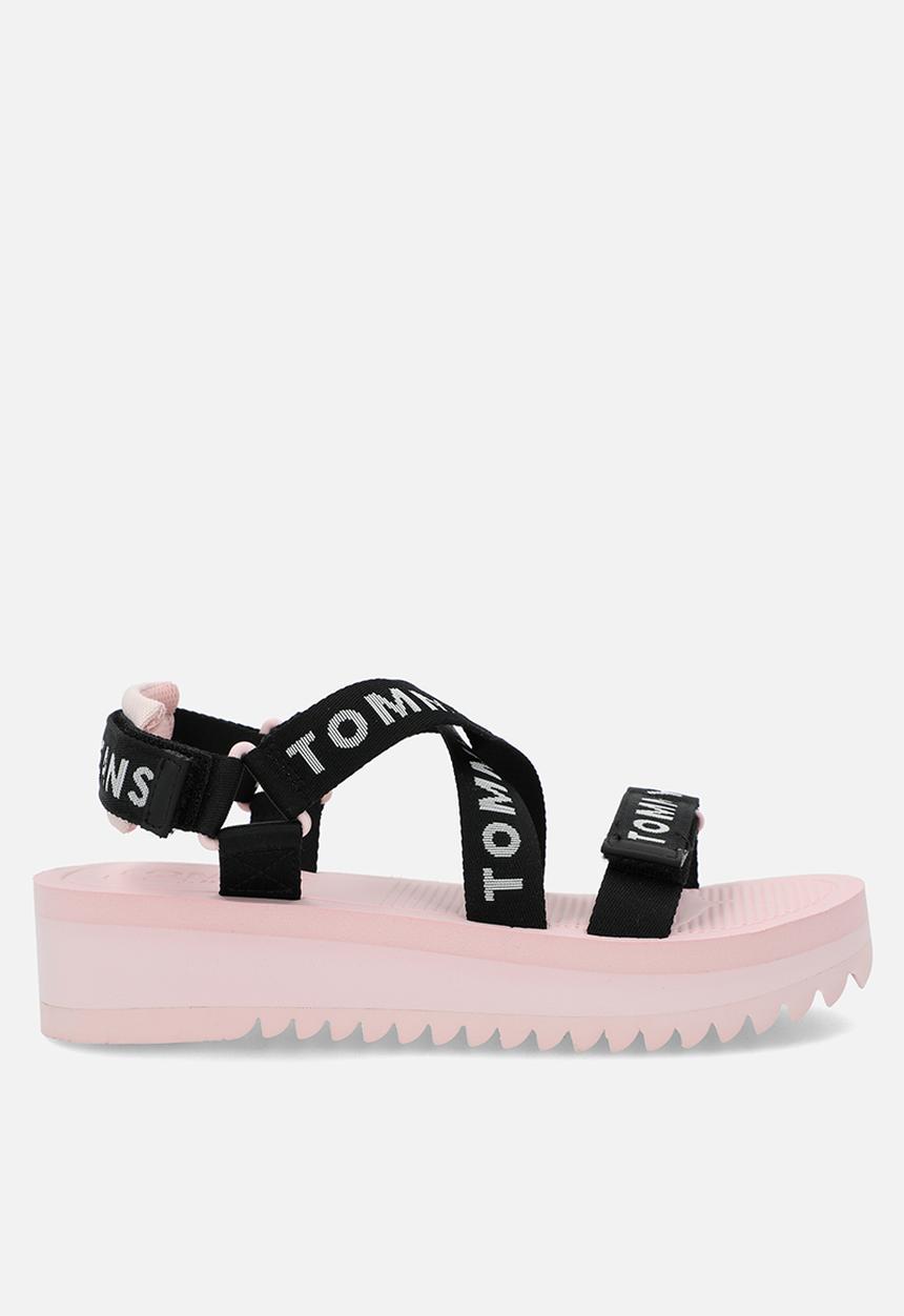Tommy Hilfiger - Tommy jeans flatform sandal - misty pink 