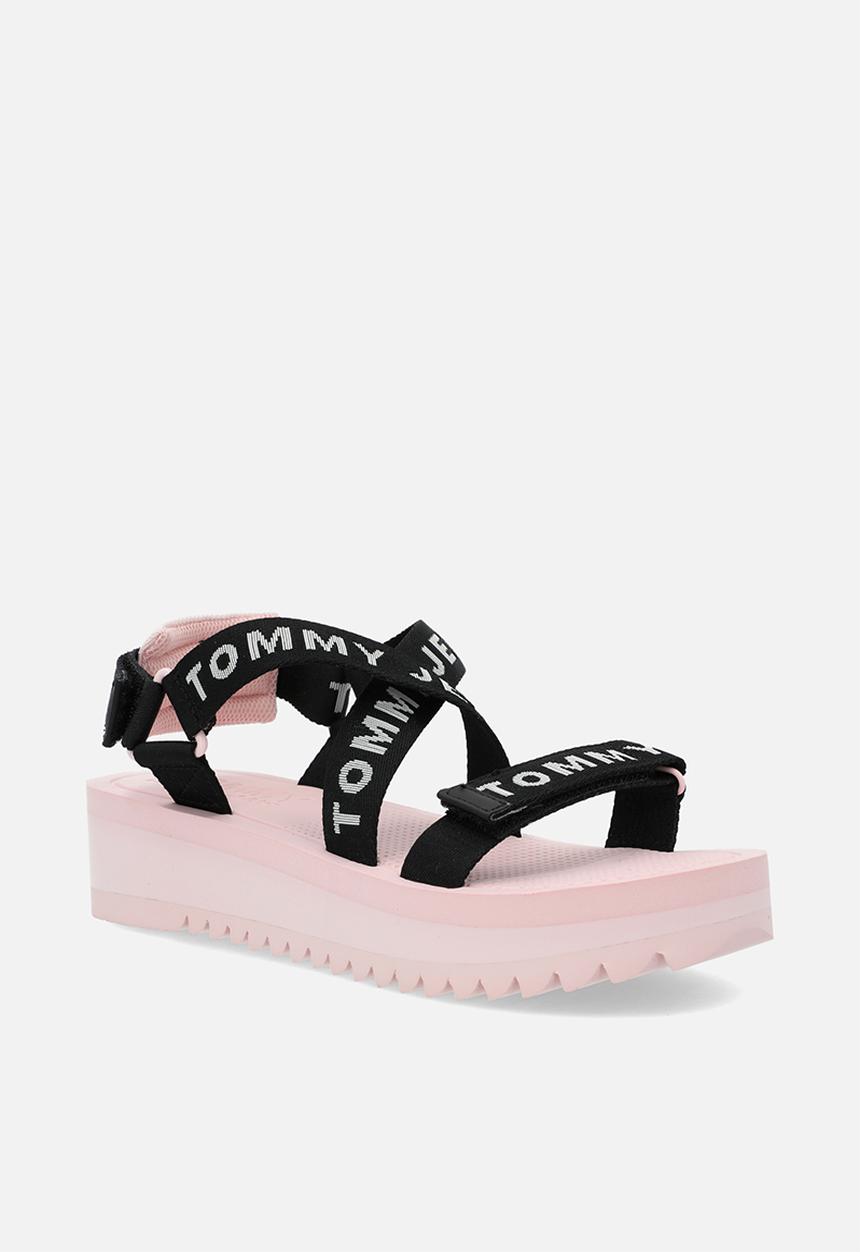Tommy Hilfiger - Tommy jeans flatform sandal - misty pink 