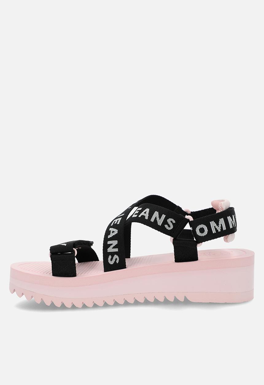 Tommy Hilfiger - Tommy jeans flatform sandal - misty pink 