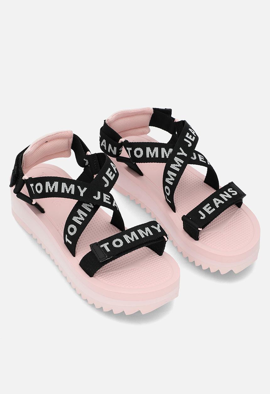 Tommy Hilfiger - Tommy jeans flatform sandal - misty pink 