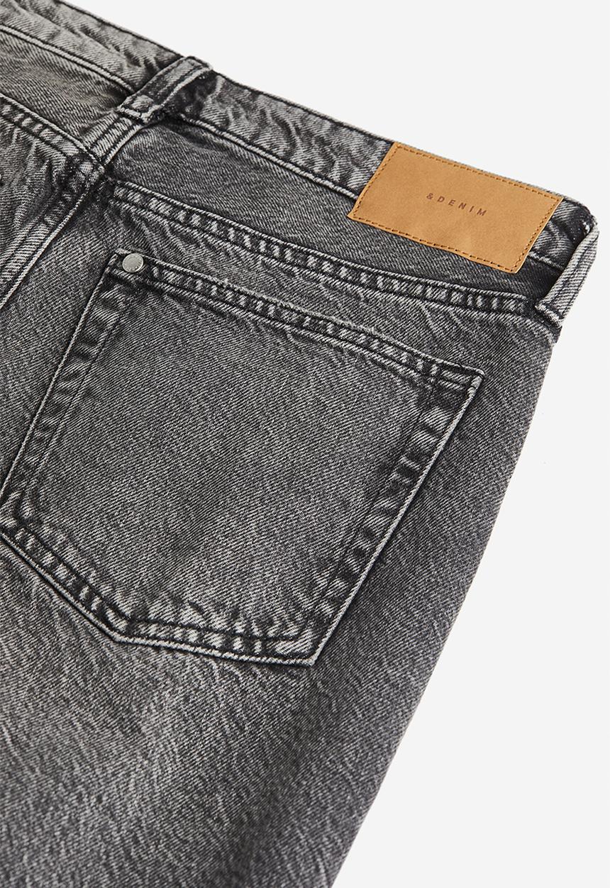 H&M - Curvy fit straight regular jeans - grey