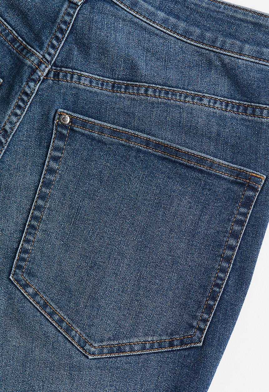 H&M - Curvy fit ultra high ankle jeggings - denim blue