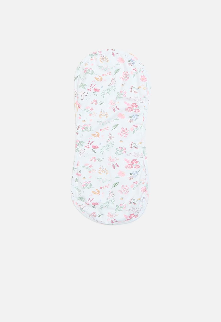 Ree Collective - Burp cloths floral - pink & white 