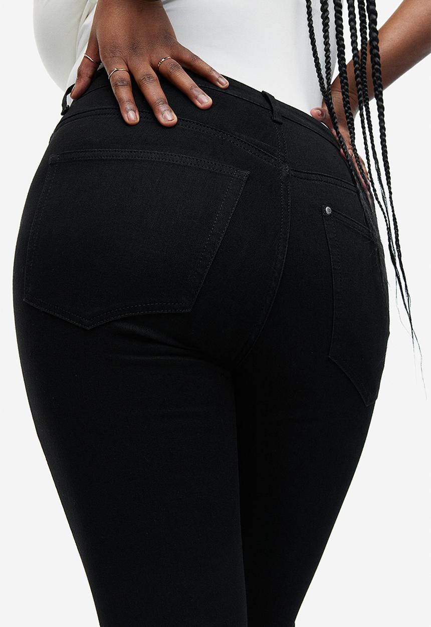 H&M - Curvy fit ultra high ankle jeggings - black