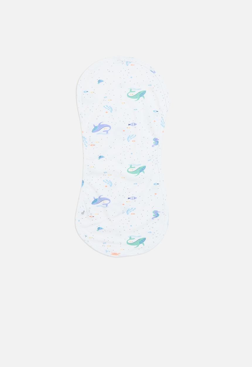 Ree Collective - Burp cloths ocean - blue & white 