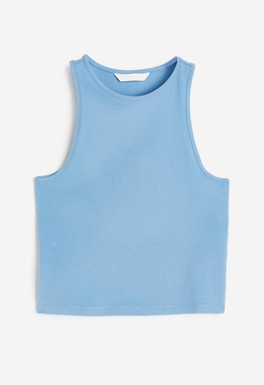 H&M - Cropped vest top - blue