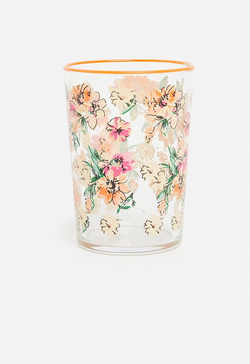 Excellent Houseware - Moira drinking glass set of 4 - orange