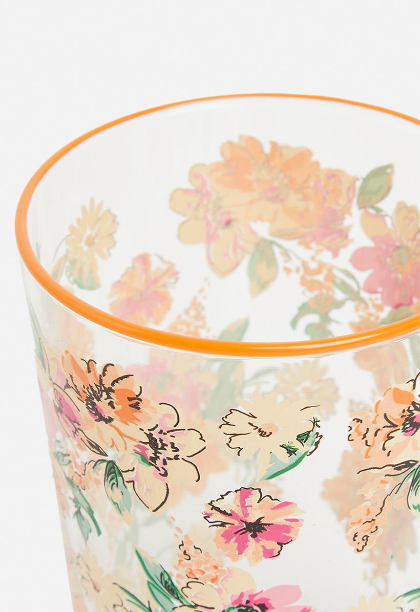 Excellent Houseware - Moira drinking glass set of 4 - orange