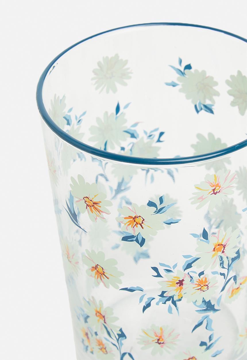 Excellent Houseware - Moira drinking glass set of 4 - blue