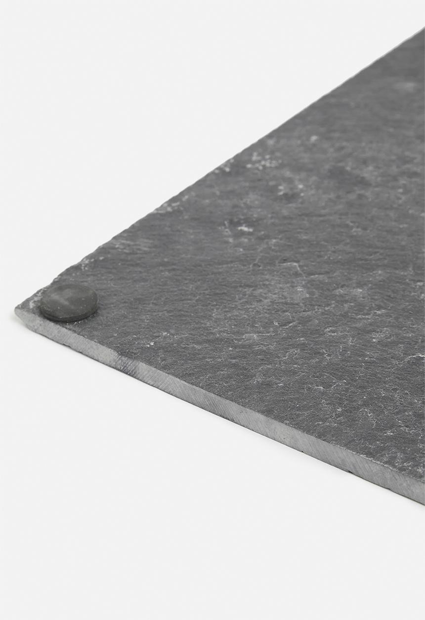 Excellent Houseware - Squire slate board - black