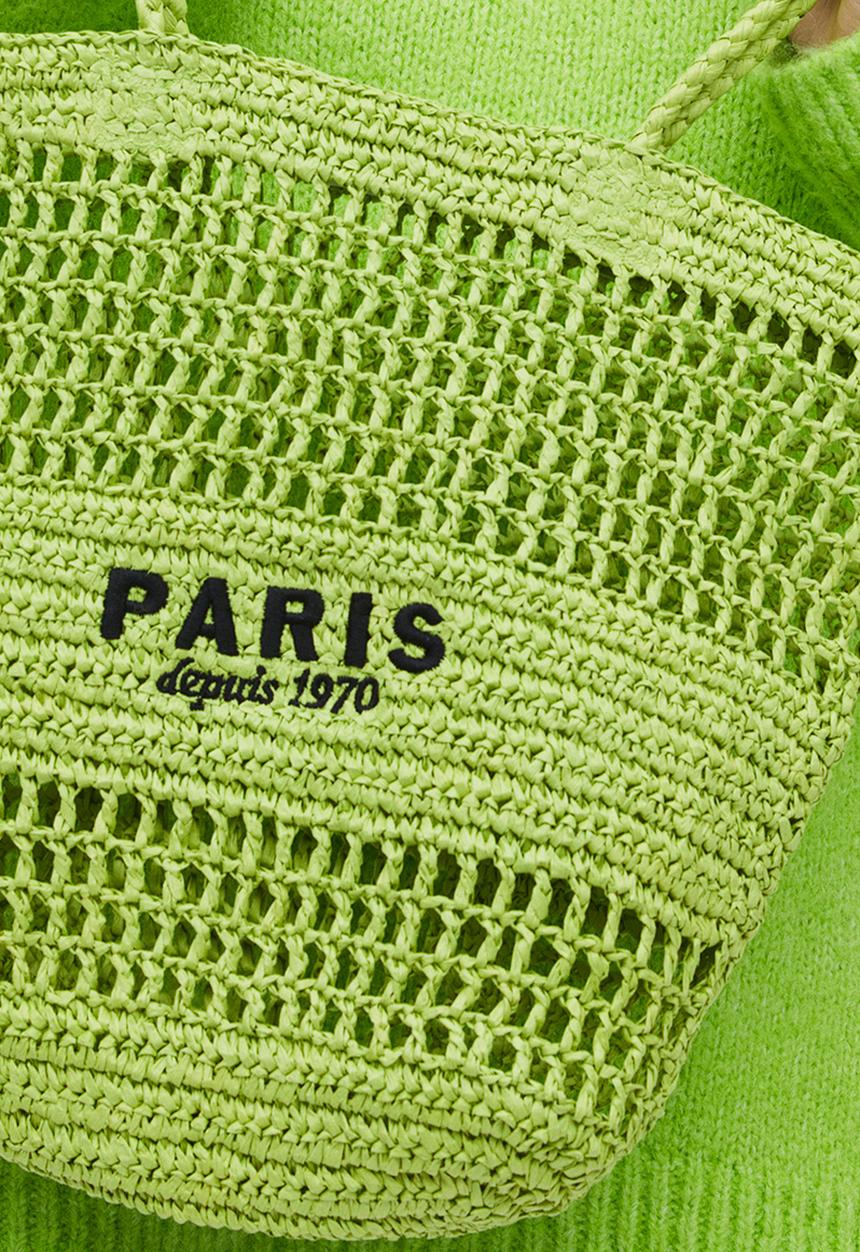 H&M - Straw shopper - green