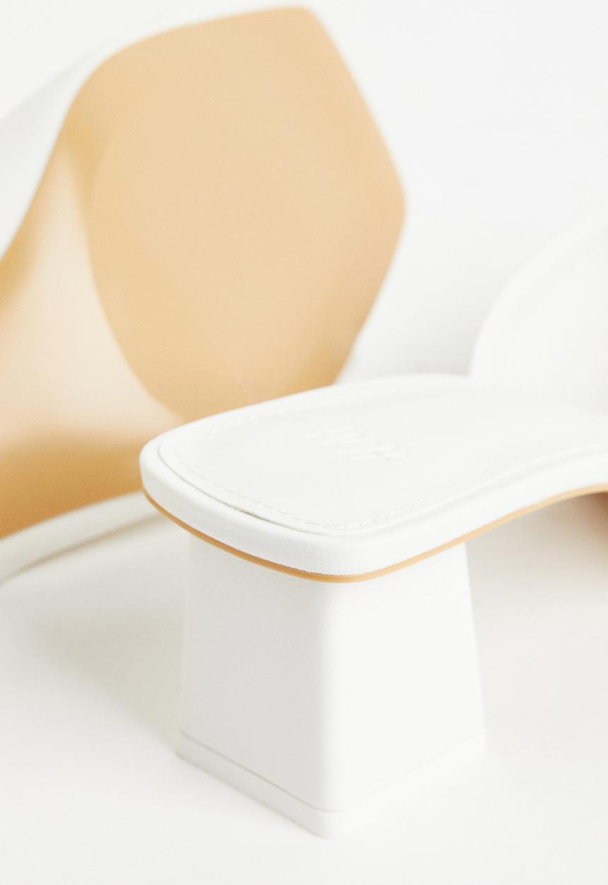 H&M - Heeled mules - white