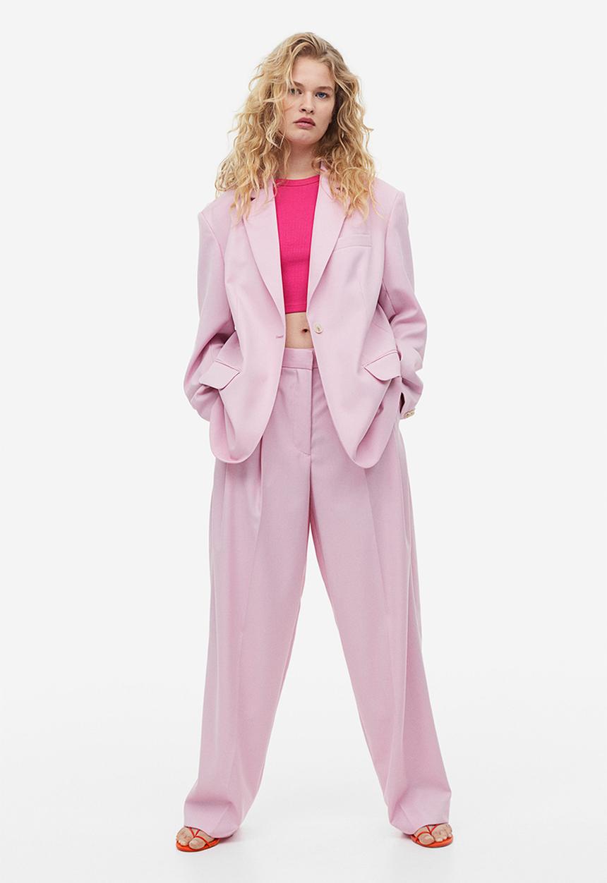 H&M - Cropped vest top - cerise 