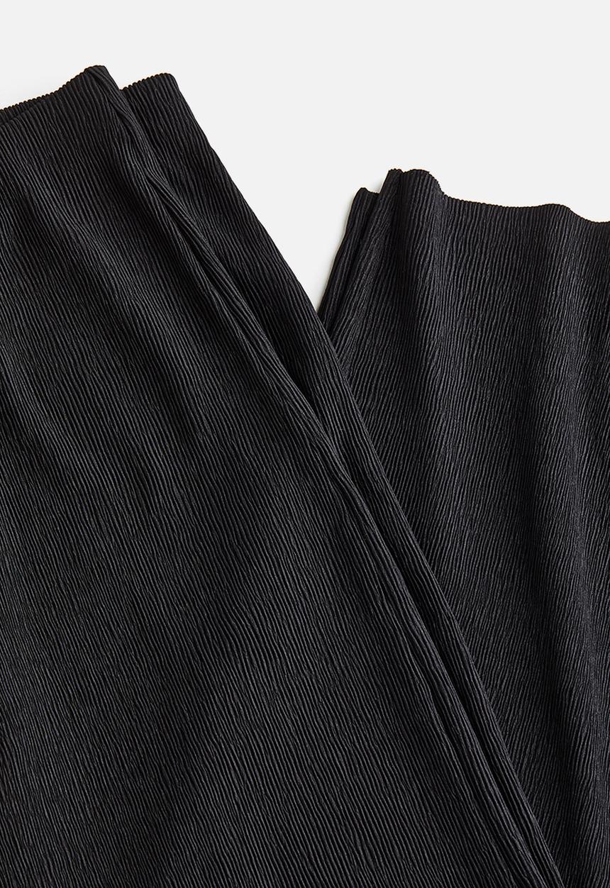 H&M - Wide trousers - black