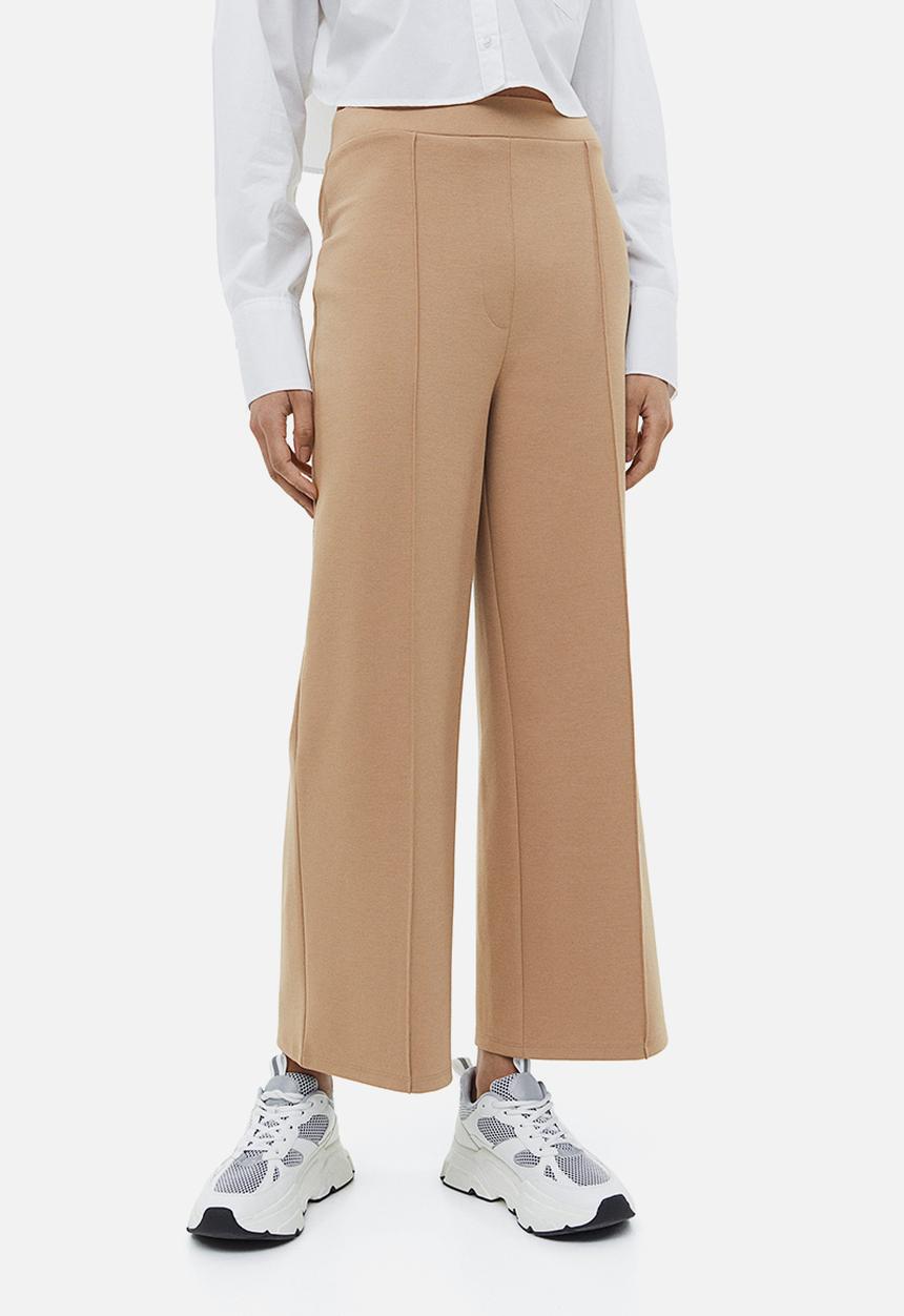 H&M - Wide tailored trousers - beige