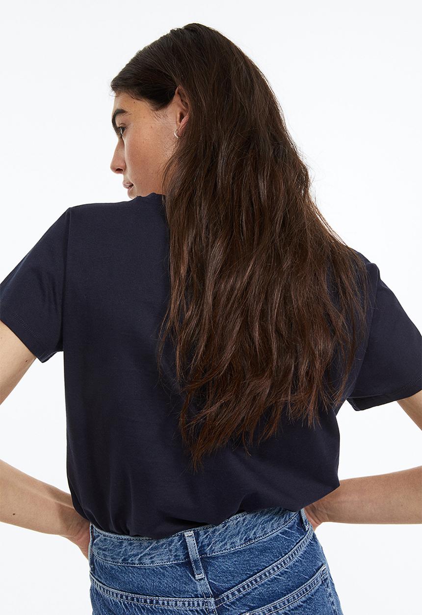 H&M - Cotton T-shirt - navy blue