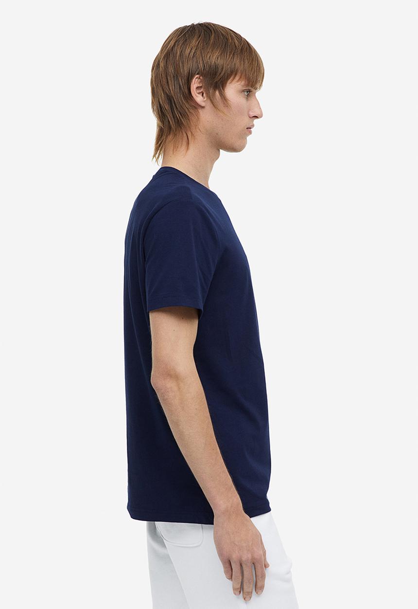 H&M - Slim fit round-necked t-shirt - blue